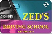 Driving Lessons, Driving School. FREE!CALL ZED'S DRIVING SCHOOL 