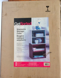 Brand New in Box - GetSorted Stackable Storage Cube