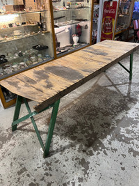 Rustic solid wood folding table