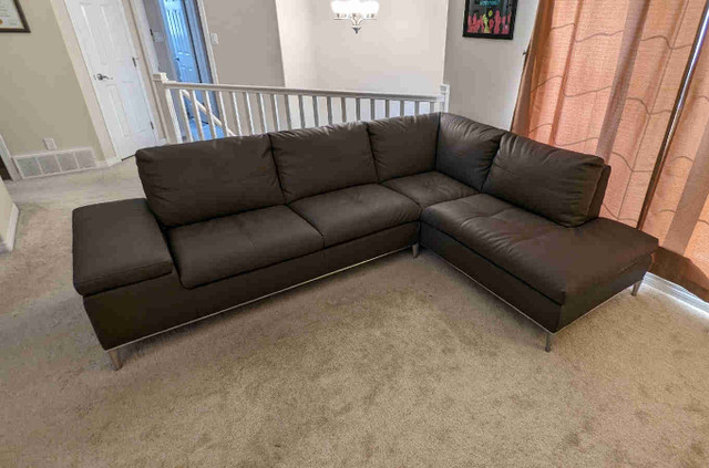 Grey Sectional With Storage | Couches & Futons | Fort McMurray | Kijiji