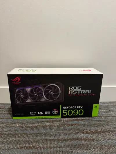 Asus Rog Astral GeForce RTX 5090- BRAND NEW This graphic card is brand new sealed in box with a proo...