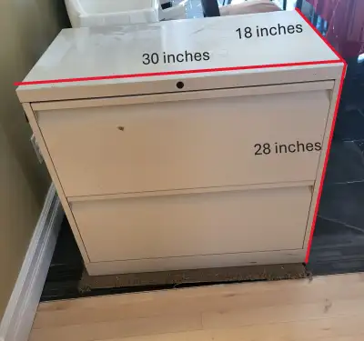Two Drawer Metal Fileling Cabinet, View more