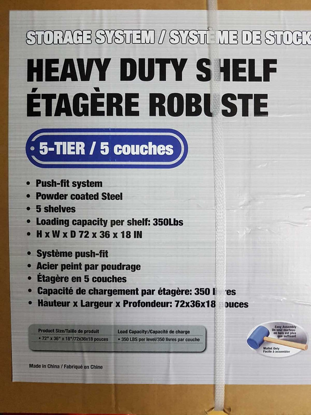 Heavy Duty Metal Shelf in Storage & Organization in Oshawa / Durham Region - Image 2