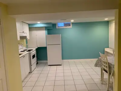 Furnished one bedroom basement Apt Separate Entrance, available December , 1st,Middlefield Rd & Stee...