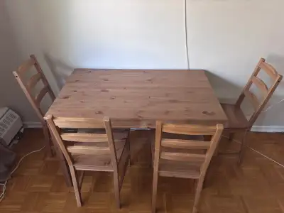 IKEA HÄGERNÄS Dining Set (Table & 4 Chairs), View more
