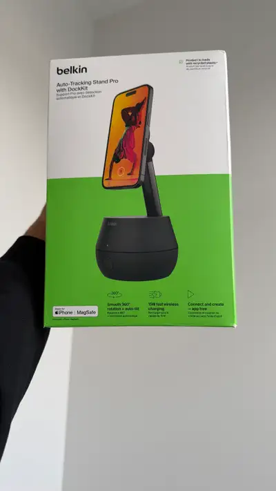 Belkin Auto-Tracking PhoneStand Pro with DockKit MagSafe, View more