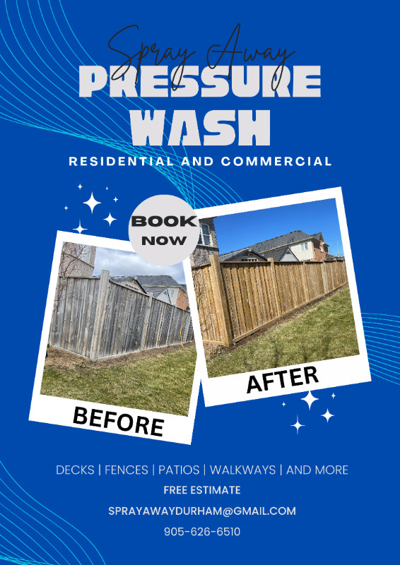 PRESSURE WASHING - RESIDENTIAL AND COMMERCIAL in Cleaners & Cleaning in Oshawa / Durham Region - Image 2