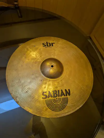 Sabian ride cymbal., View more