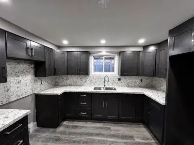 kitchen cabinets and countertops on wholesale price, View more