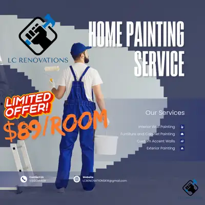 $89/Room Painting Special – Limited Time!, View more