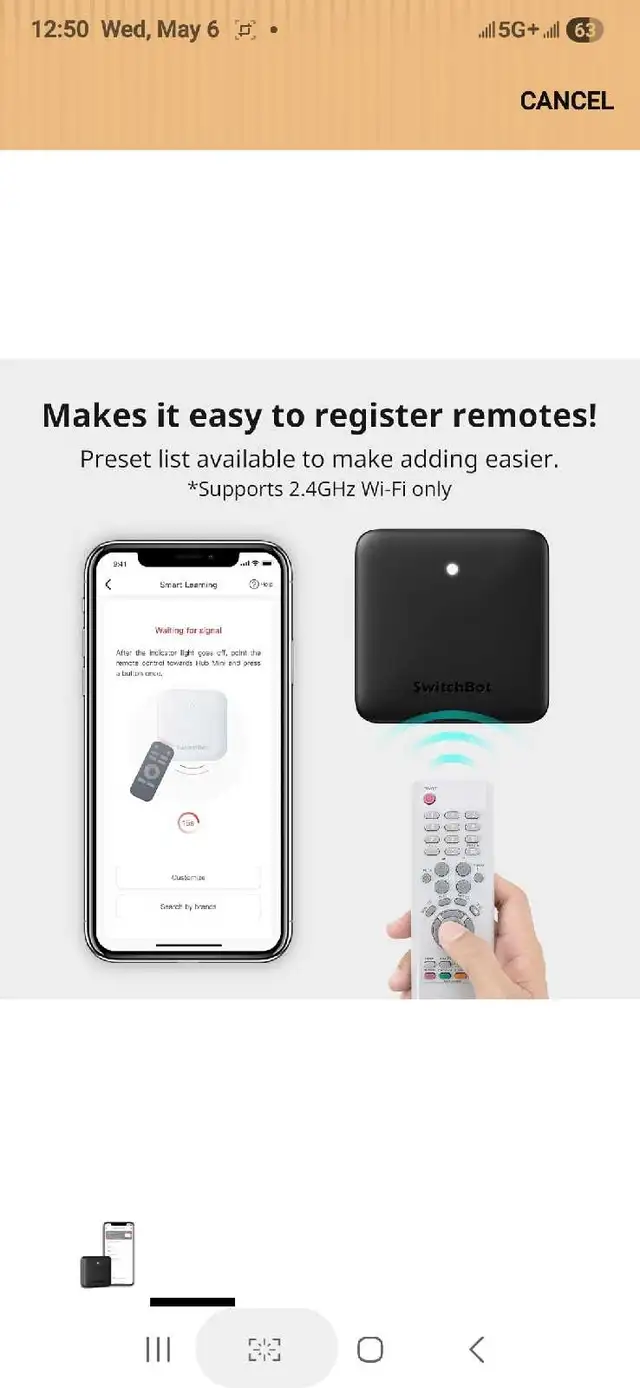 SwitchBot Hub Mini Smart Remote - IR Blaster, Link SwitchBot to 446508599125616641