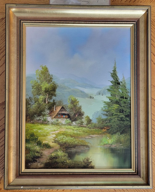 SET OF 4  VERNE OIL PAINTINGS 4 SEASONS in Arts & Collectibles in Sudbury - Image 3