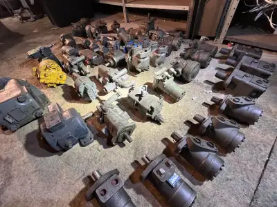 Large variety of hydraulic pumps and motors. Price ranging from $200-$1500 each. Please contact with...