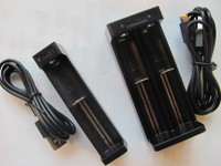 Two New X-TAR Chargers 1-slot and 2-slots for Li-ion Batteries