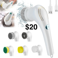 Electric Spin Scrubber Brush, with 5 Changing Heads 