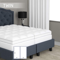 NEW Sleep Mantra Twin 39x80" Mattress Topper Thick Pillow Top