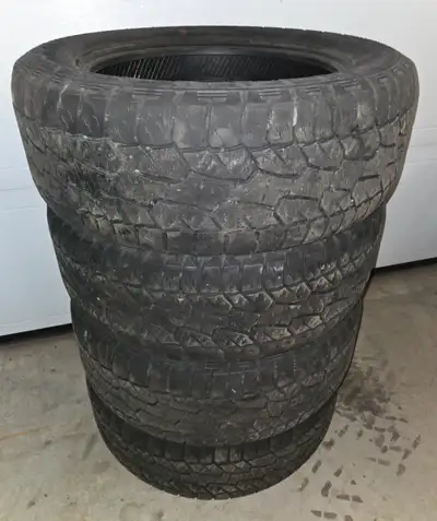 4 x 275/55/20 Hankook Dynapro ATm tires came off a 2017 Ford F150....can be used another summer seas...