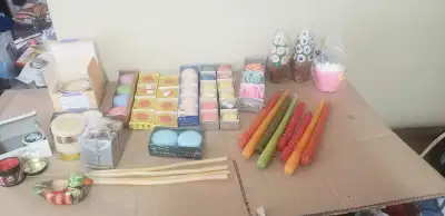 LOT NEW MIX SCENTED CANDLE FLOWER HEART, View more