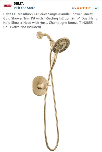 Delta “Monitor 14 Series” Shower Heads and trim kit, View more