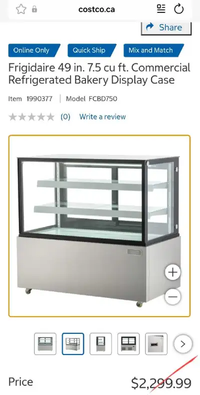 New Frigidaire 49 in. 7.5 cu ft. Commercial Refrigerated Bakery, View more