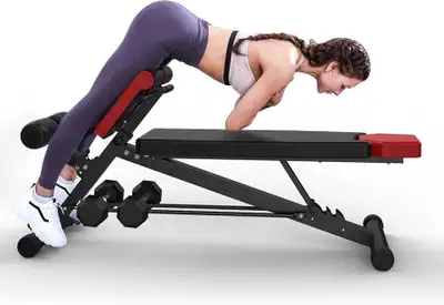 Finer Form Multi-Functional Bench for Full All-in-One Body Workout – Versatile Exercise Equipment fo...