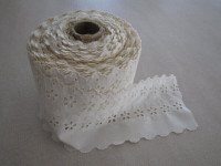 DENTELLE DE COTON BEIGE