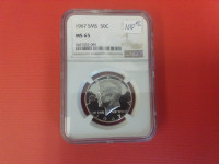 1967 USA SMS 50C Half Dollar Coin