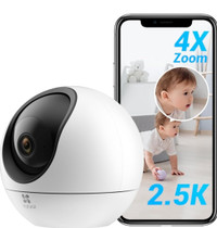 C6 2K⁺ Smart Home Camera Pan/Tilt Baby Pet Monitor with AI Human
