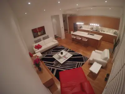 LUXURY Italian Leather Living & Dining Set, View more