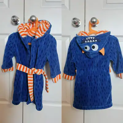 Toddler/Kid Soft Hooded Robe (2–3 yrs) – Cute Animal Design, View more