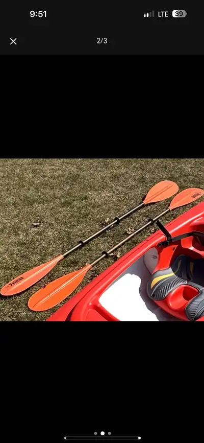 In great condition only used paddles a couple times. Kayak not forsale
