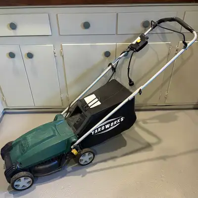 Lawn Mower with bag  14” Yardworks 9A Electric, View more