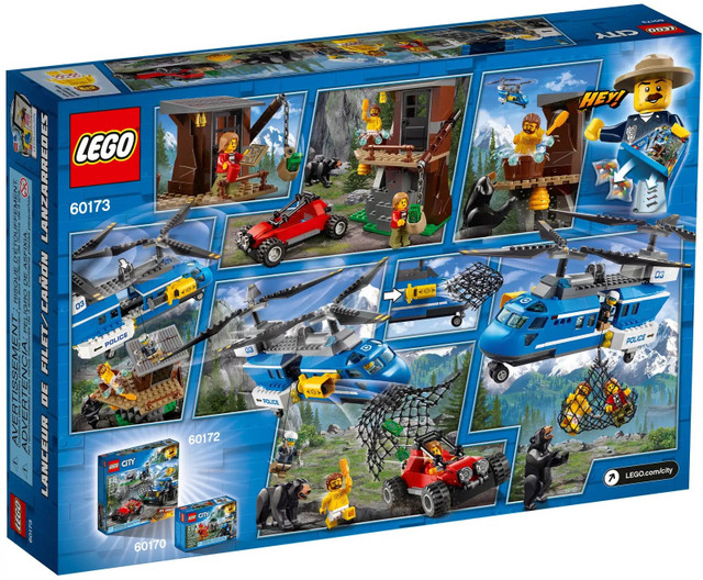 LEGO CITY 60173 MOUNTAIN ARREST POLICE HELICOPTER NEW SEALED in Toys & Games in Edmonton - Image 2
