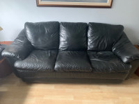 Leather couch and love seat 