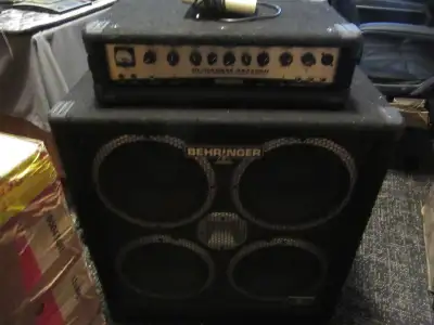 Behringer Ultrabass BX4500H + 4×10 Cabinet – Clean, Barely Used, View more
