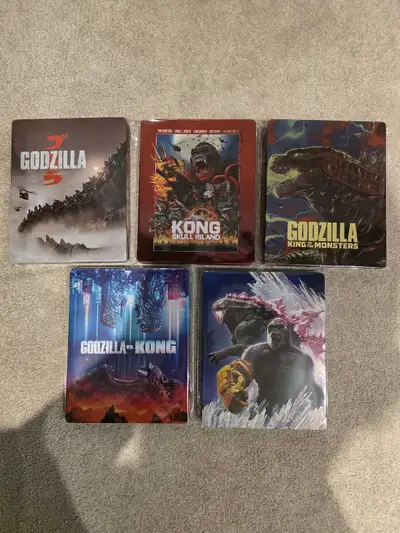I am selling my 4k Godzilla and Kong Steelbook set. I am asking for 190 or best offer for the set.