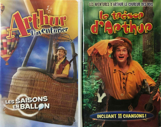 VHS - Arthur l'Aventurier - 5$ chacun dans CD, DVD et Blu-ray  à Granby