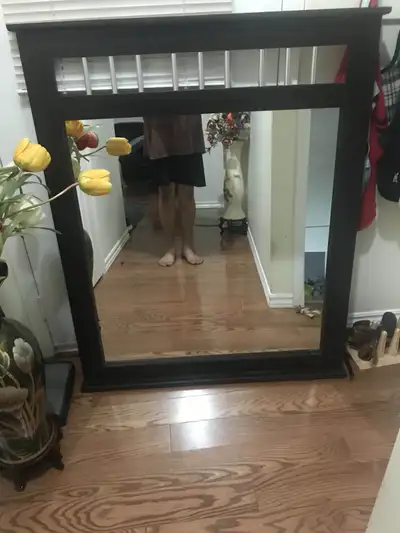 Beautiful Dark Wood Mirror, View more