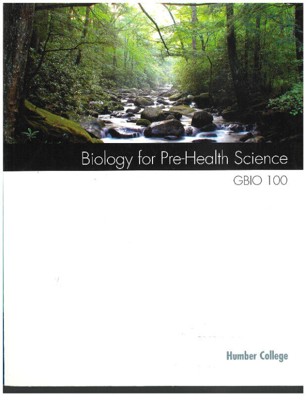 Biology for Pre-Health Science GBIO 100 Humber 9780176782757 in Textbooks in Mississauga / Peel Region
