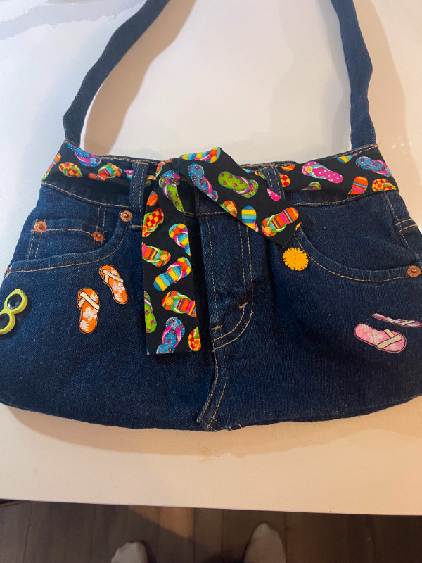 Handmade Denim Bag  Summer theme in Women's - Bags & Wallets in Barrie - Image 2