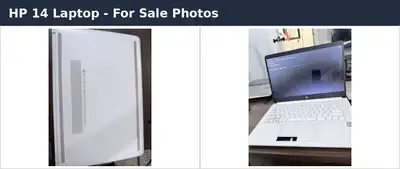 Selling an HP 14 laptop as-is. • powers on • no SSD installed • trackpad has issues Could be useful...