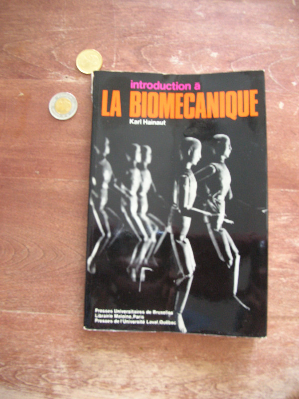 Manuel : Introduction à la Biomecanique - Karl Hainaut - 1971 dans Manuels  à Ville de Québec