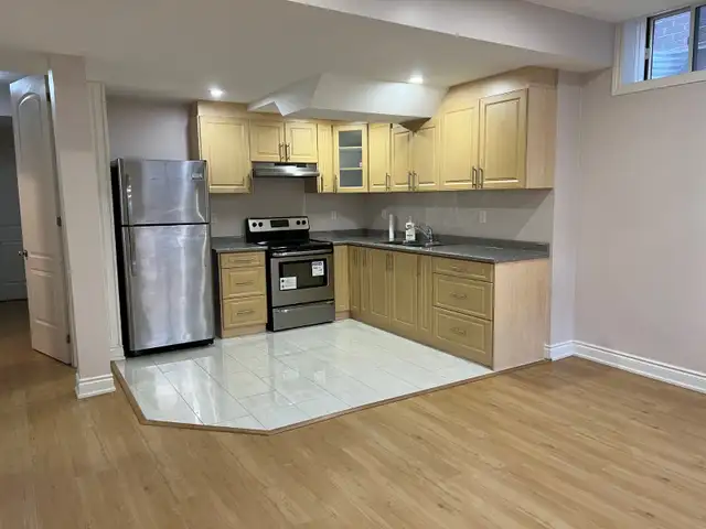 ENSUITE & NEW- 2 BEDROOMS LOWER FLOOR APARTMENT- FOR RENT.