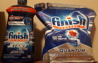 Dishwasher detergent and rinse