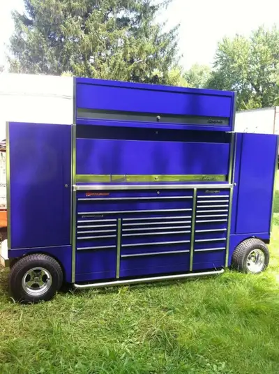 Snap on Triple Bank Toolbox Tool Utility Vehicle Workstation, View more