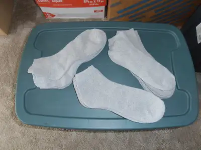 Grey Ankle Socks - 9 pair - NEW, View more