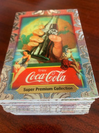 COCA-COLA SUPER PREMIUM COLLECTION COMPLETE 60 FOIL TRADING CARD