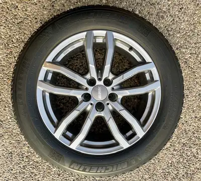 Rating: 111H 50% tread depth remaining Alutec DriveX alloy rims 5x112 bolt pattern Set of 4 Michelin...