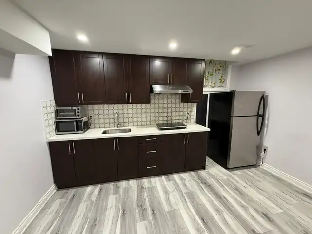 1 bedroom and 1 bathroom basement apartment 