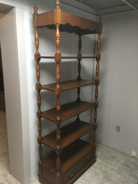 Beautiful wooden shelving unit ... can deliver